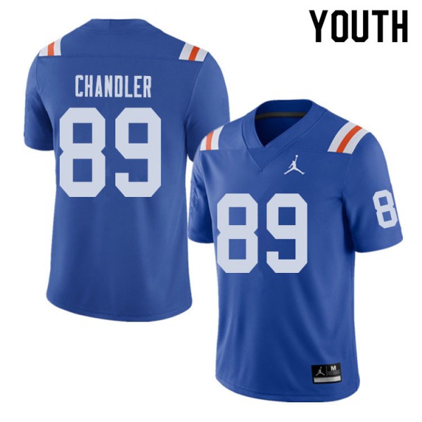 Jordan Brand Youth #89 Wes Chandler Florida Gators Throwback Alternate College Football Jerseys